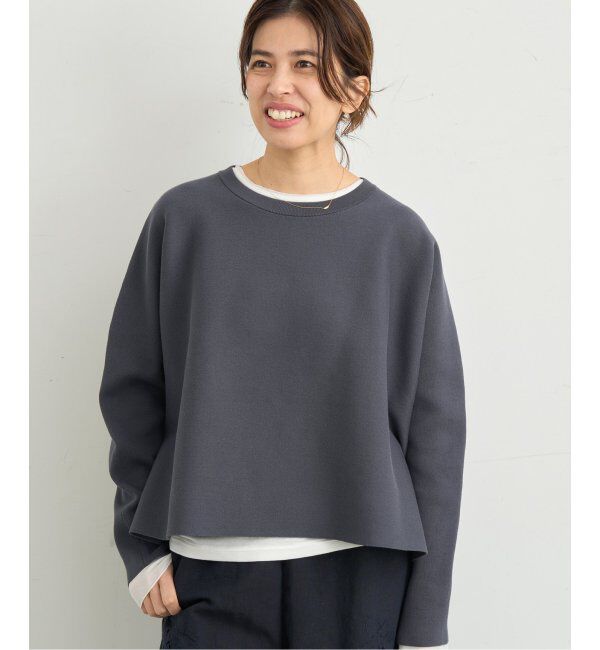 IENA「ファインコットンスムースプルオーバー」|ニット・セーター|