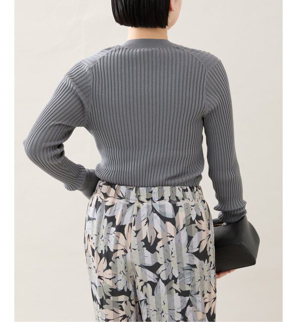 VERMEIL par iena「イタリア糸 RIB Vネックプルオーバー」|ニット・セーター|