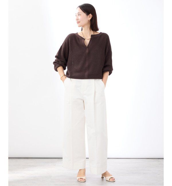 VERMEIL par iena「Crisp Cotton Relax プルオーバー」|ニット・セーター|