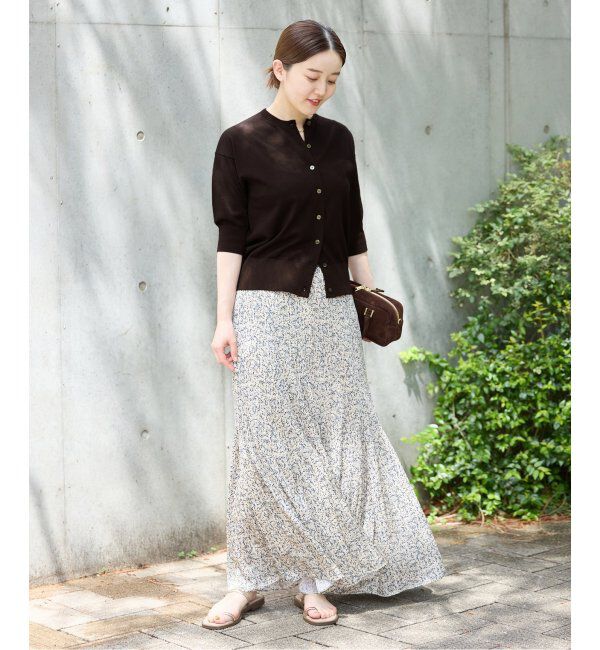 IENA「《追加2》LEVITAクルーカーディガン」|カーディガン|