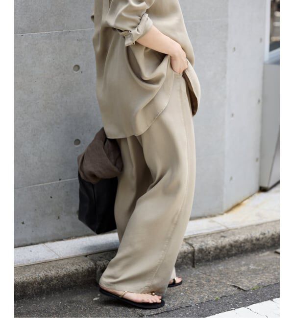 SLOBE IENA「《セットアップ対応可》製品染めイージーパンツ」|その他|