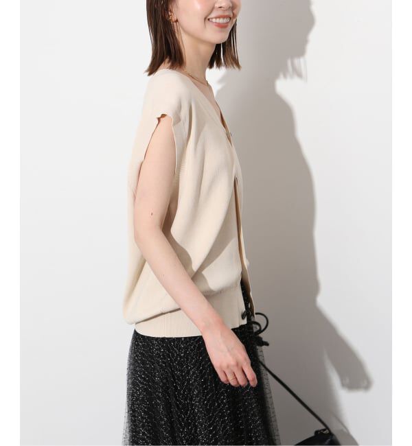 SLOBE IENA「《WEB限定/追加》総針Vネック ニットベスト」|ベスト・ジレ|