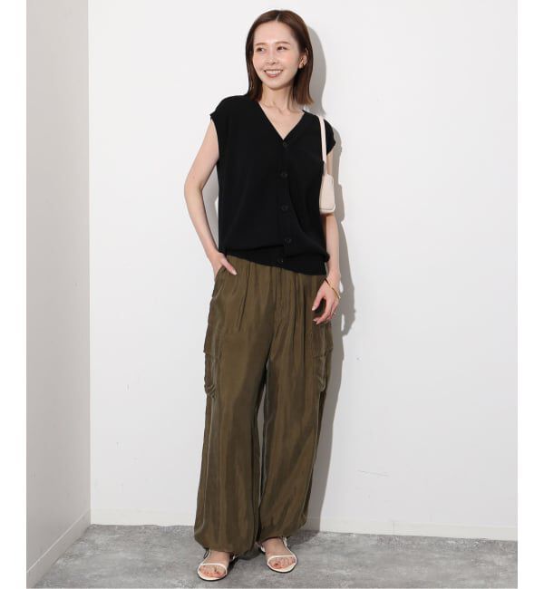 SLOBE IENA「《WEB限定/追加》総針Vネック ニットベスト」|ベスト・ジレ|