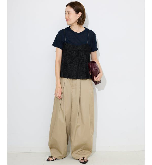 SLOBE IENA「シアーリボンキャミソール」|シャツ・ブラウス|