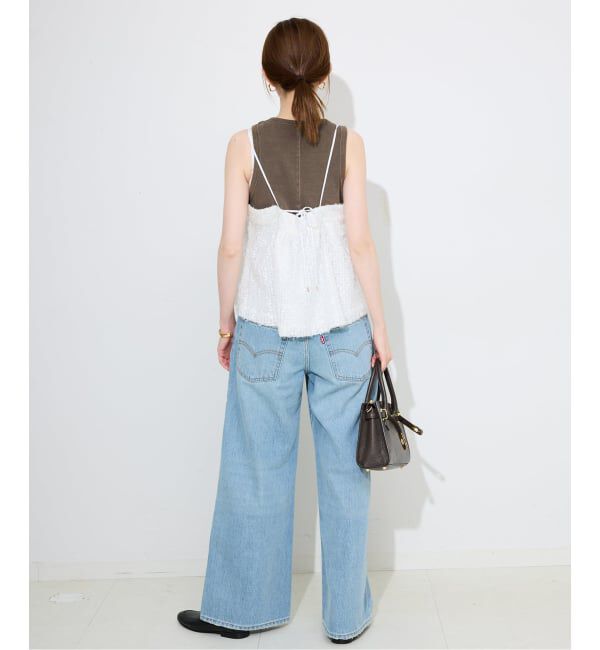 SLOBE IENA「シアーリボンキャミソール」|シャツ・ブラウス|