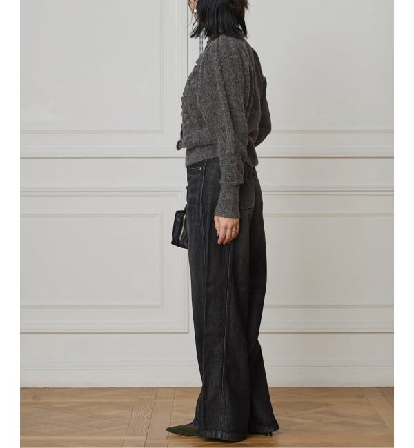 IENA LA BOUCLE「《追加》IENA LA BOUCLE ソフトデニムシルエットパンツ2」|デニム|