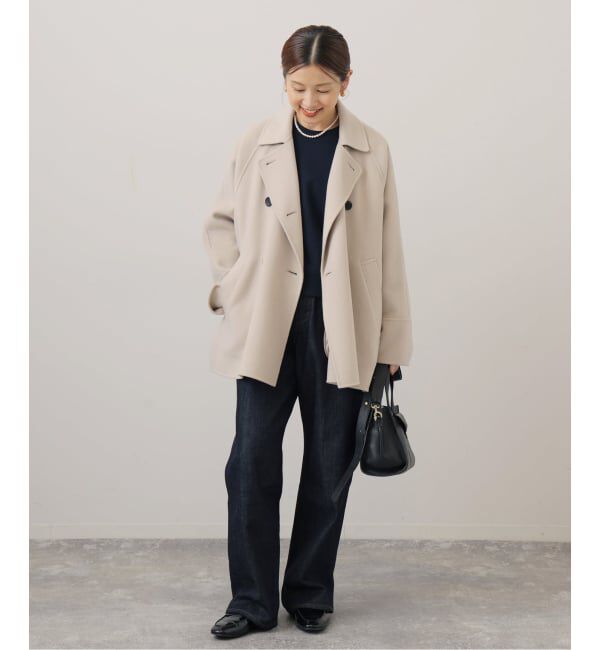 IENA「《WEB限定/追加2》スーパー160ダブルフェイスショートコート」|その他|