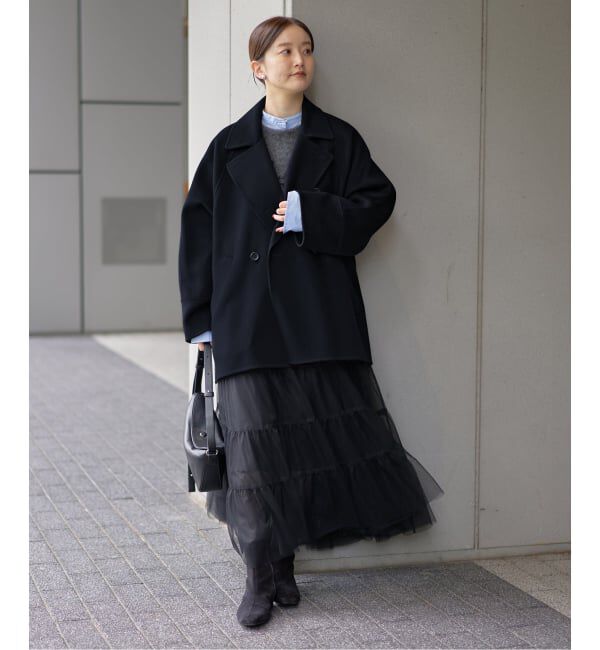 IENA「《WEB限定/追加2》スーパー160ダブルフェイスショートコート」|その他|