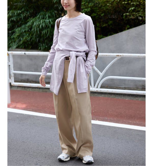 SLOBE IENA「《予約》シアー天竺クルーネックロンTEE」|Tシャツ・カットソー|