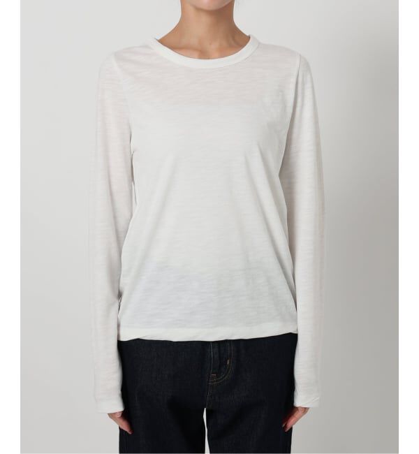 SLOBE IENA「《予約》シアー天竺クルーネックロンTEE」|Tシャツ・カットソー|