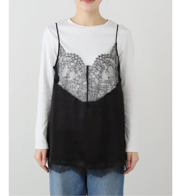 IENA「Maison IENA 別注 Raspail/ラスパイユ サテンLACE キャミソール RB-289」|キャミソール|