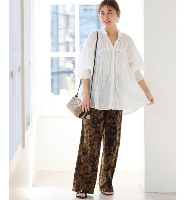 JOURNAL STANDARD relume「コットンボイルクリンクルフリルギャザーブラウス」|シャツ・ブラウス|