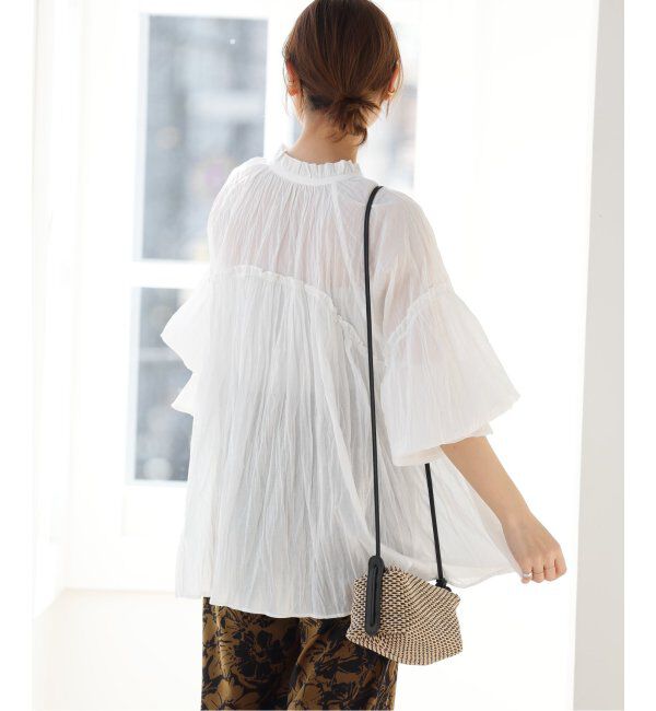 JOURNAL STANDARD relume「コットンボイルクリンクルフリルギャザーブラウス」|シャツ・ブラウス|