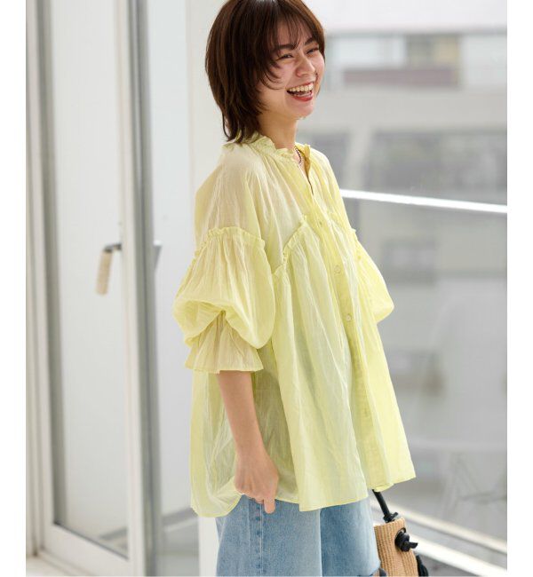 JOURNAL STANDARD relume「コットンボイルクリンクルフリルギャザーブラウス」|シャツ・ブラウス|