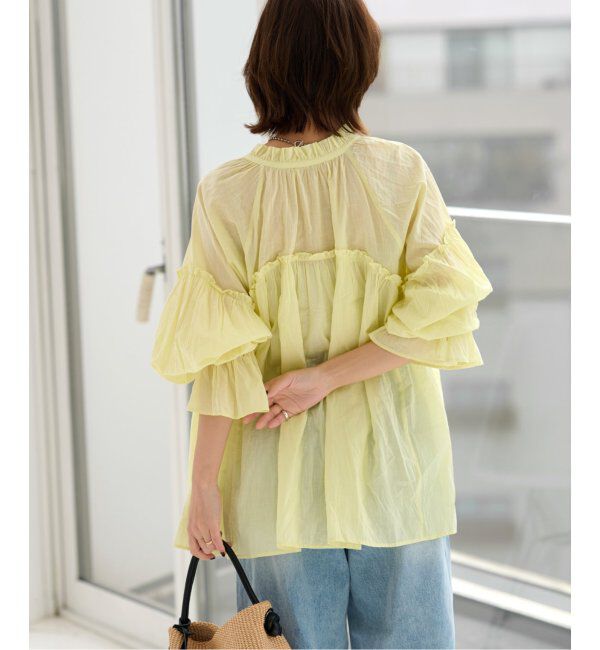 JOURNAL STANDARD relume「コットンボイルクリンクルフリルギャザーブラウス」|シャツ・ブラウス|