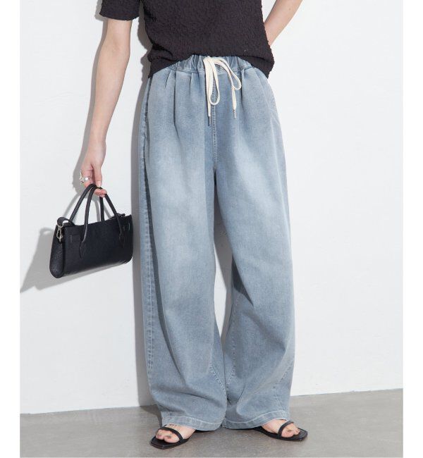 JOURNAL STANDARD「《WEB限定追加2》【接触冷感】アイシーリラックスデニム」|デニム|サックスブルー