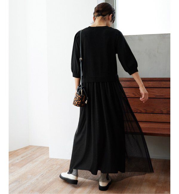 JOURNAL STANDARD relume「《WEB限定追加2》ウォッシャブルチュールドッキングワンピース」|ワンピース|