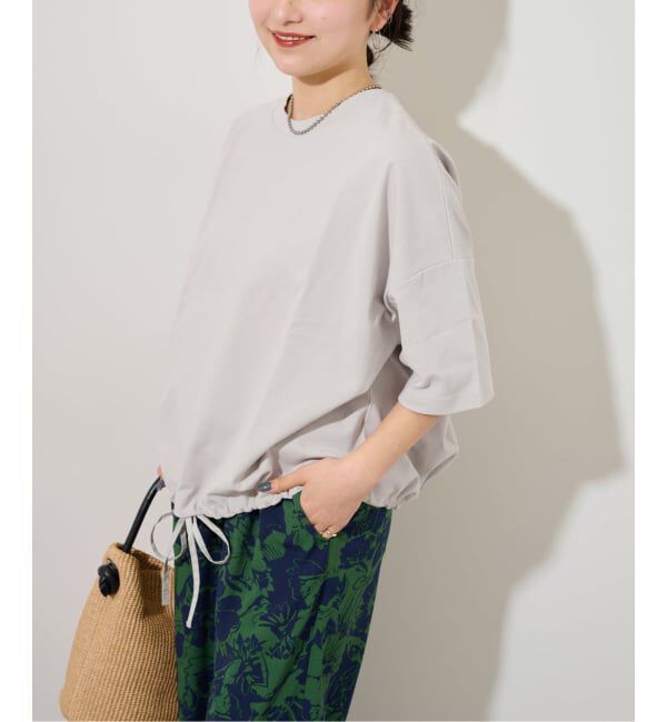 JOURNAL STANDARD relume「《追加2》ギャザーヘムショートスリーブTシャツ」|Tシャツ・カットソー|