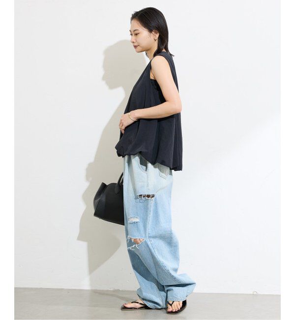 JOURNAL STANDARD「バルーンヘムノースリーブブラウス」|シャツ・ブラウス|