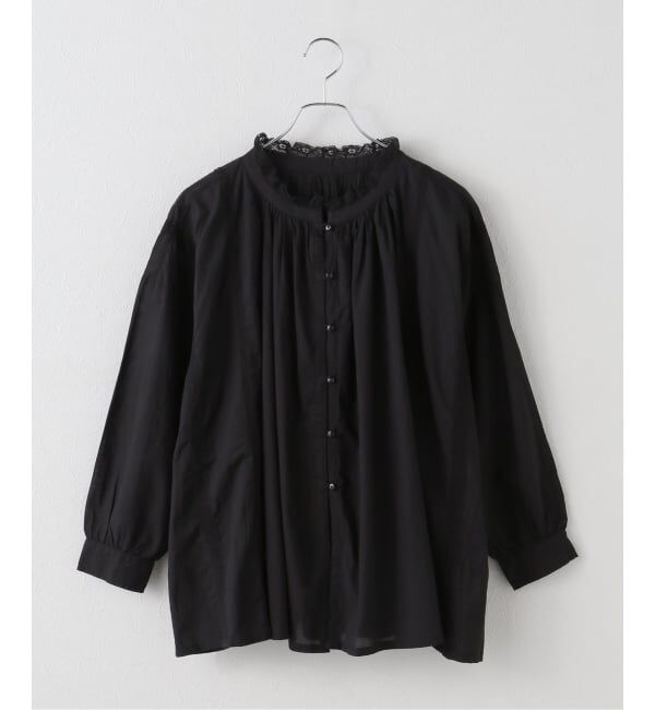 journal standard luxe「【SOIL】CAMBRIC WITH LACE GATHERED SMOCK」|シャツ・ブラウス|