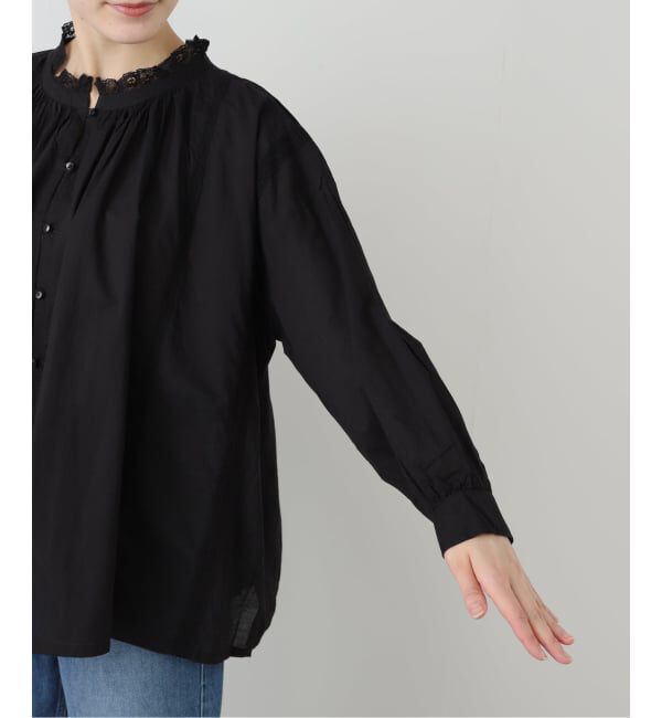 journal standard luxe「【SOIL】CAMBRIC WITH LACE GATHERED SMOCK」|シャツ・ブラウス|
