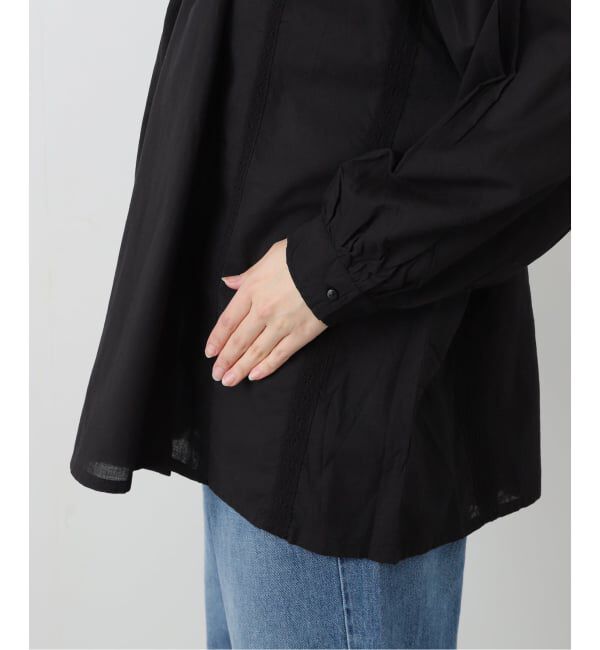 journal standard luxe「【SOIL】CAMBRIC WITH LACE GATHERED SMOCK」|シャツ・ブラウス|