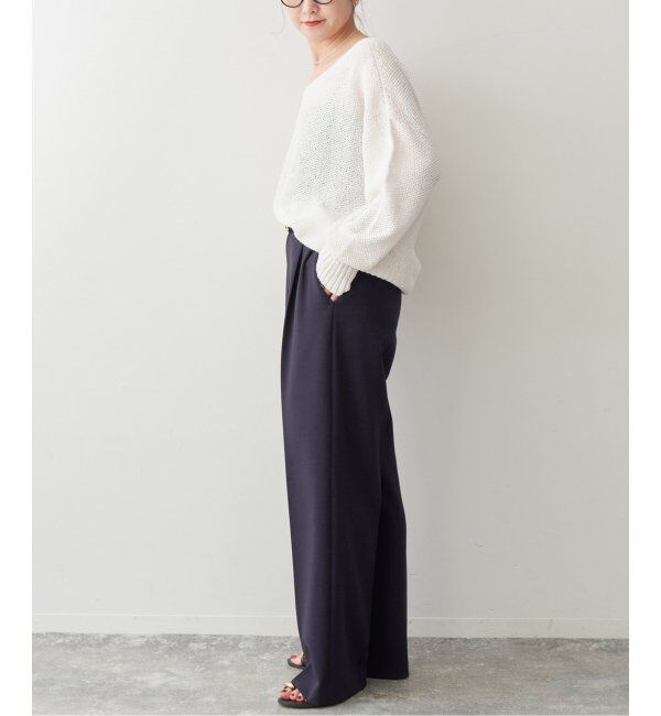 Spick and Span「ペーパーヤーン2WAYルーズプルオーバー」|ニット・セーター|