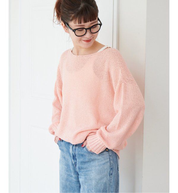 Spick and Span「ペーパーヤーン2WAYルーズプルオーバー」|ニット・セーター|
