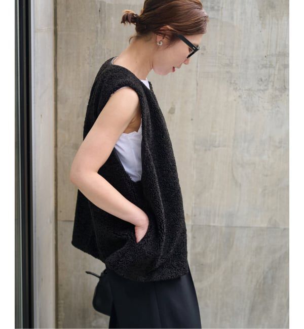 FRAMeWORK「≪追加 / 手洗い可能≫ボアベスト」|ダウンベスト・ベスト|