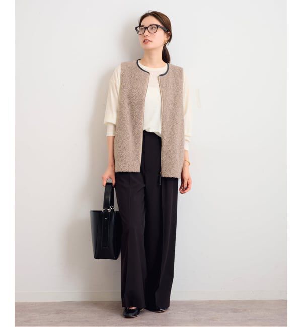 FRAMeWORK「≪追加 / 手洗い可能≫ボアベスト」|ダウンベスト・ベスト|