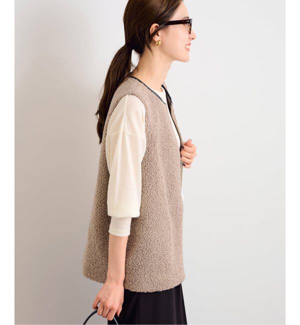 FRAMeWORK「≪追加 / 手洗い可能≫ボアベスト」|ダウンベスト・ベスト|