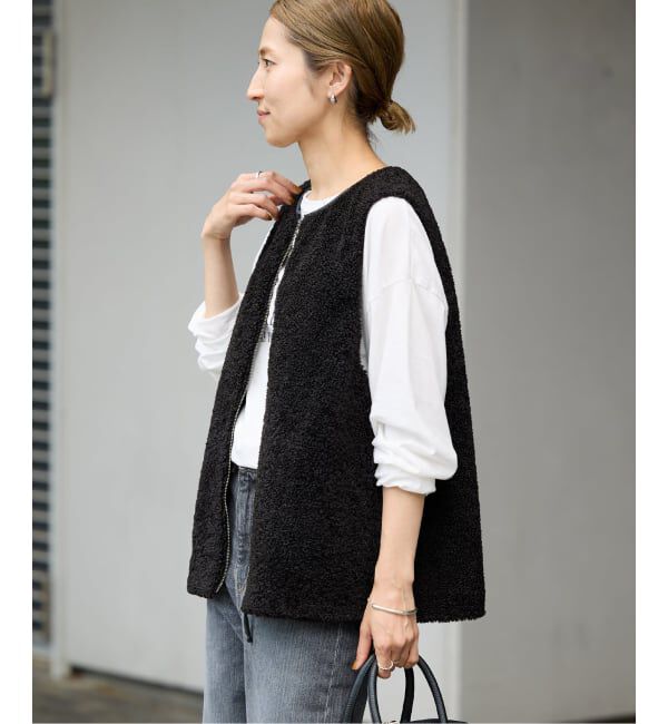 FRAMeWORK「≪追加 / 手洗い可能≫ボアベスト」|ダウンベスト・ベスト|