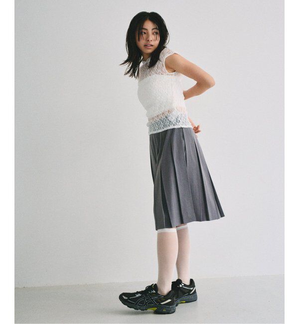 U by SPICK&SPAN「ミドルプリーツスカート」|スカート|
