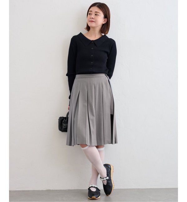 U by SPICK&SPAN「ミドルプリーツスカート」|スカート|