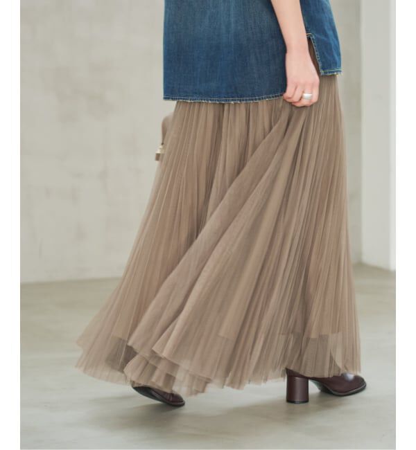 ランダムチュールプリーツスカート（Spick and Span）｜ルミネの