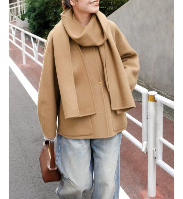 Spick and Span ビーバーストール付きショートコート　36 追加》ビーバーストール付きセットコート（Spick and Span）｜ルミネの