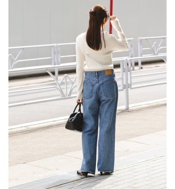 NOBLE「《WEB限定追加》ショルダーボタンタイトリブニット」|ニット・セーター|