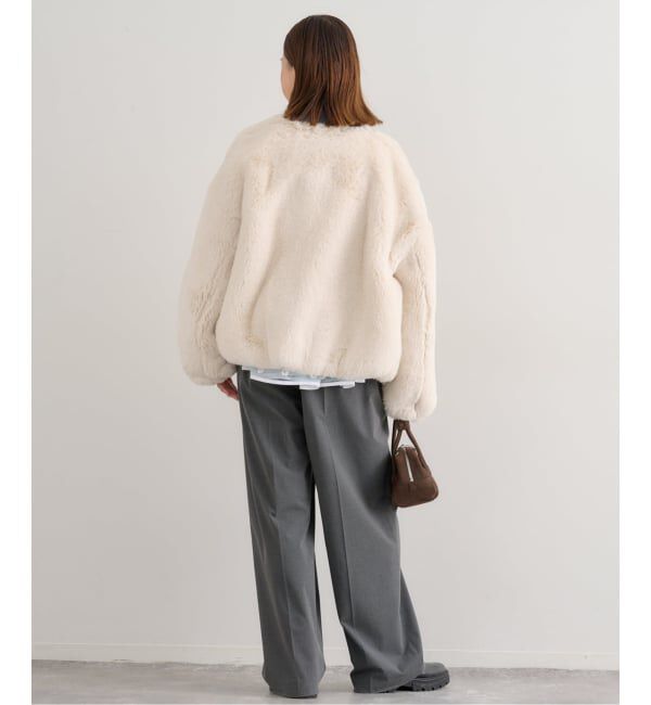 U by SPICK&SPAN「フェイクファージップブルゾン」|その他|