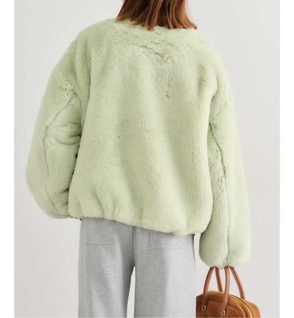 U by SPICK&SPAN「フェイクファージップブルゾン」|その他|