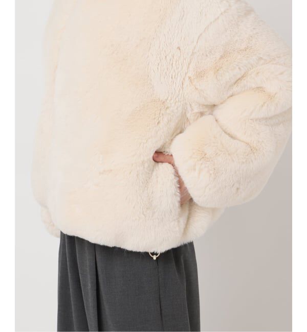 U by SPICK&SPAN「フェイクファージップブルゾン」|その他|