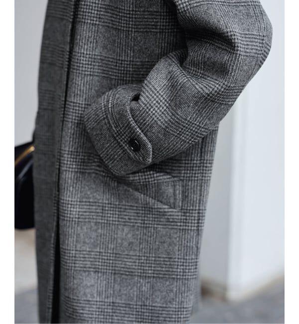 FRAMeWORK「≪追加≫ラムウールMIXシャルムバルカラーコート 2」|ステンカラーコート|