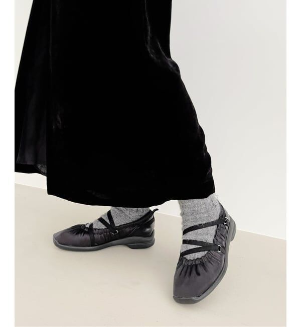  「《追加予約》Lエラスティックスニーカー」|スニーカー|ブラック C