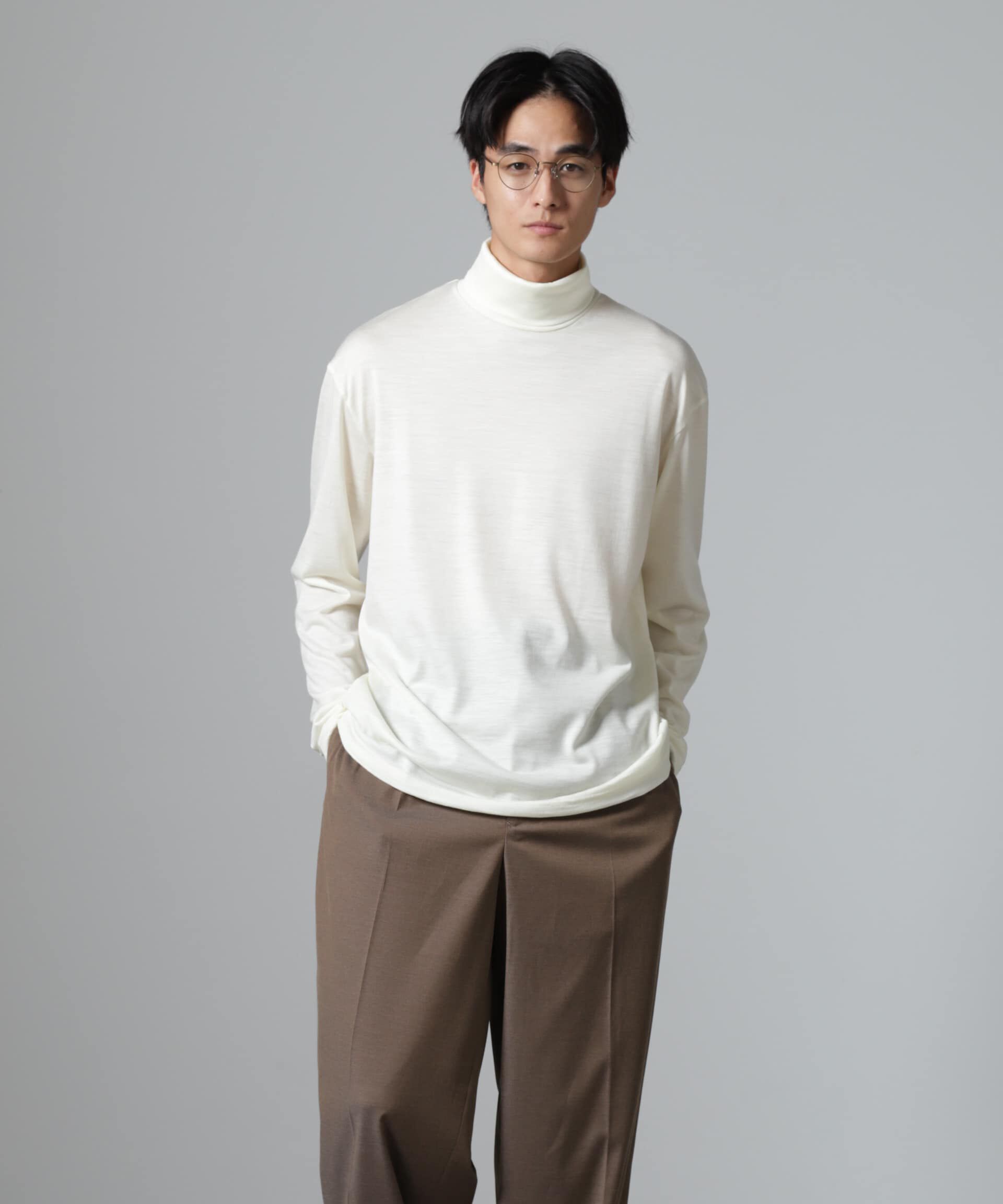 nano･universe「「100%ウォッシャブルウール」タートルネック」|Tシャツ・カットソー|