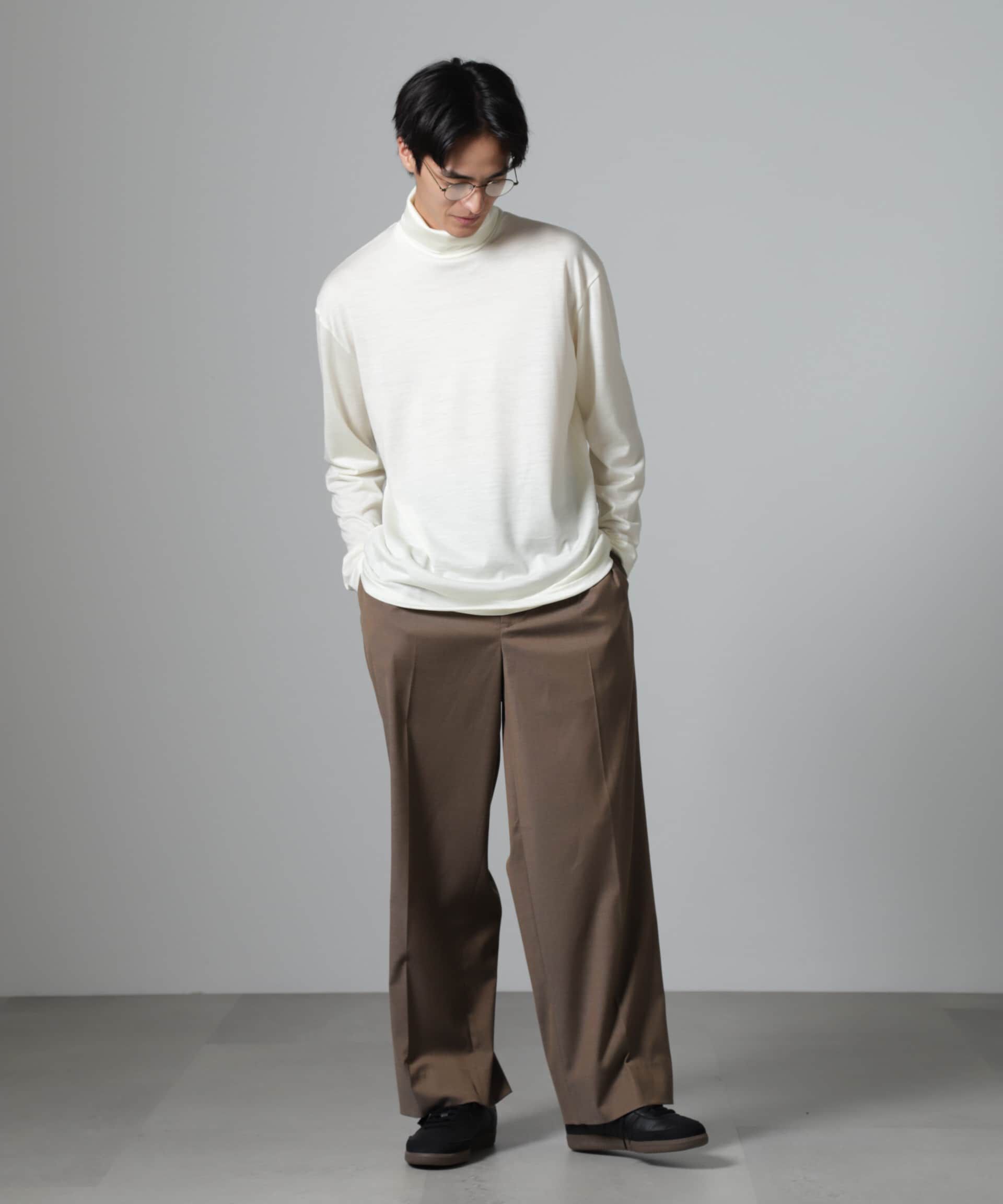 nano･universe「「100%ウォッシャブルウール」タートルネック」|Tシャツ・カットソー|