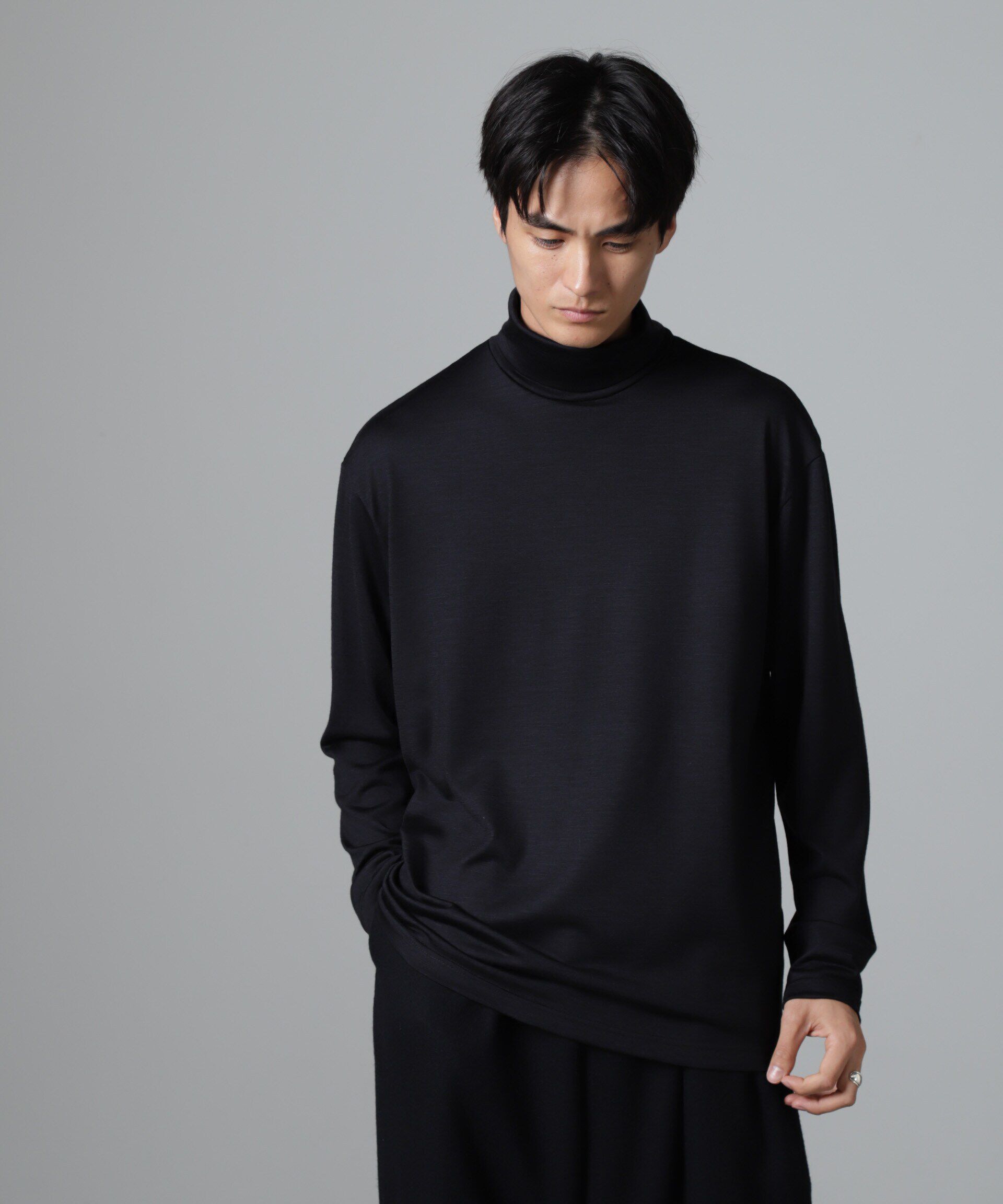 nano･universe「「100%ウォッシャブルウール」タートルネック」|Tシャツ・カットソー|D.ネイビー1