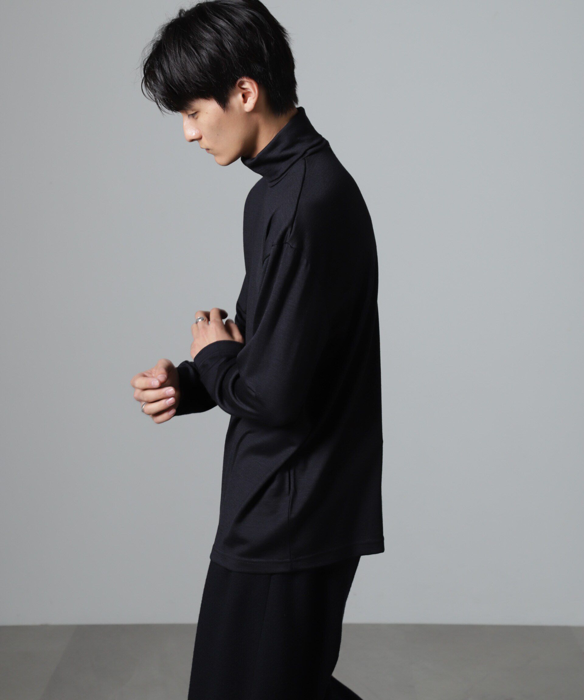 nano･universe「「100%ウォッシャブルウール」タートルネック」|Tシャツ・カットソー|