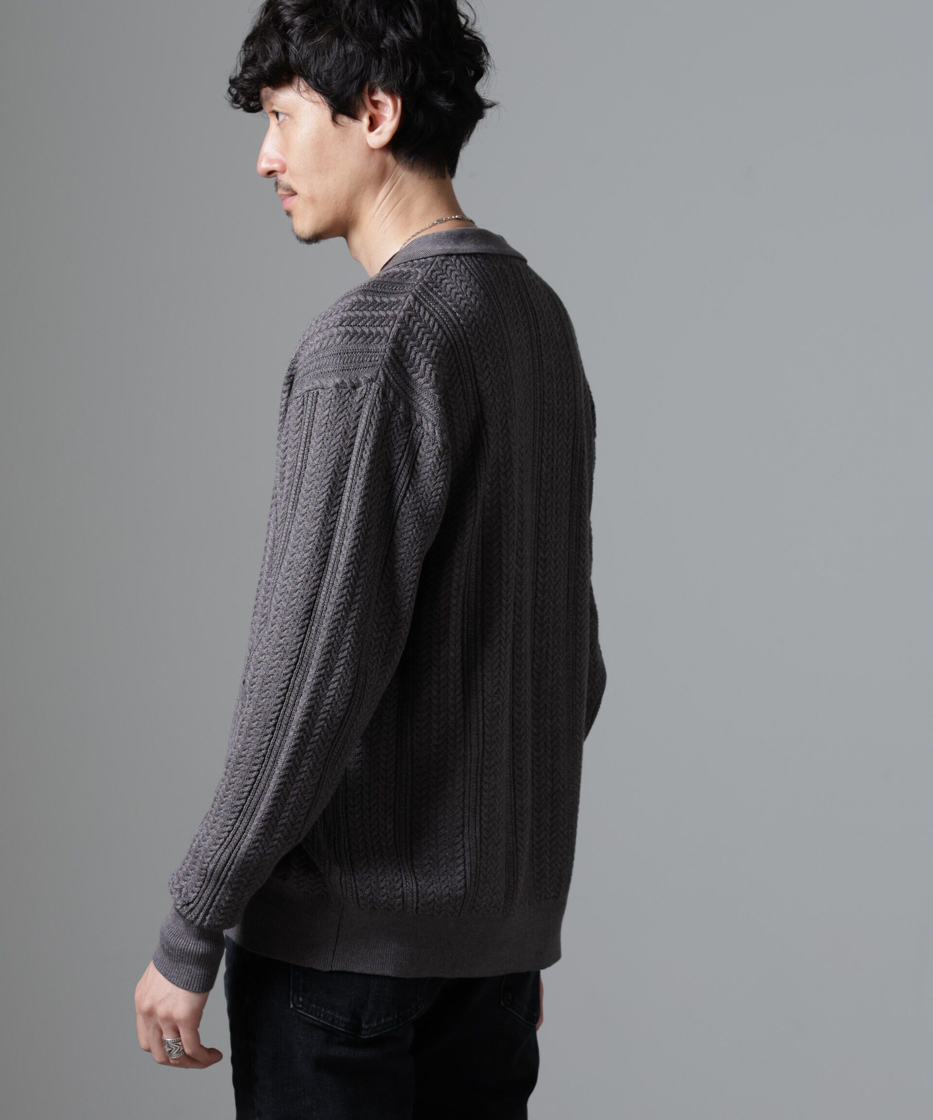 nano･universe「ケーブルニットカーディガン」|ニット・セーター|