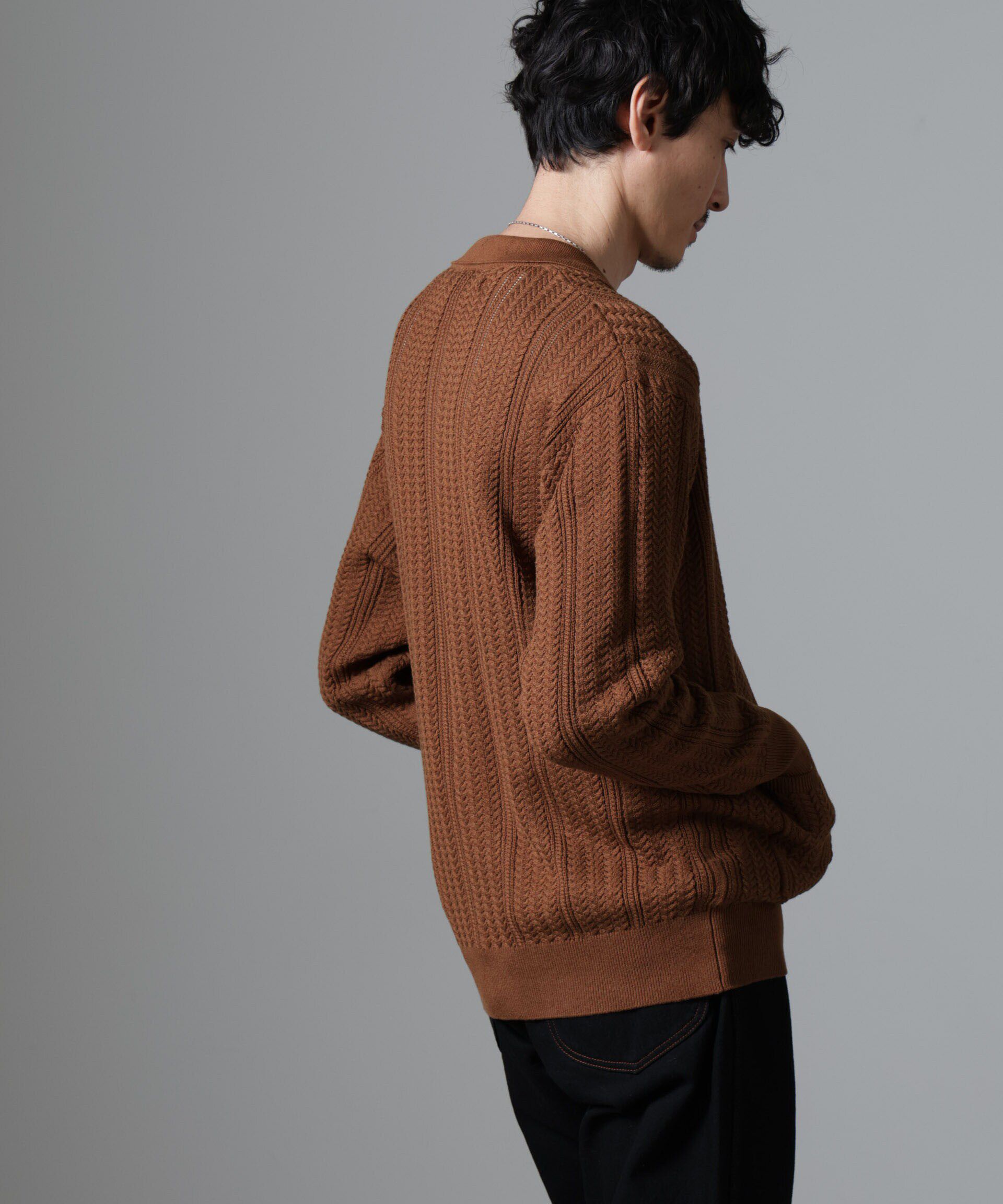 nano･universe「ケーブルニットカーディガン」|ニット・セーター|