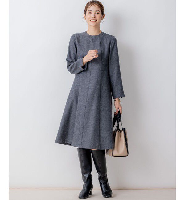 組曲「【WEB限定】ウールジョーゼット フレアワンピース」|ワンピース|