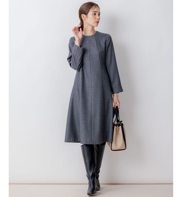 組曲「【WEB限定】ウールジョーゼット フレアワンピース」|ワンピース|